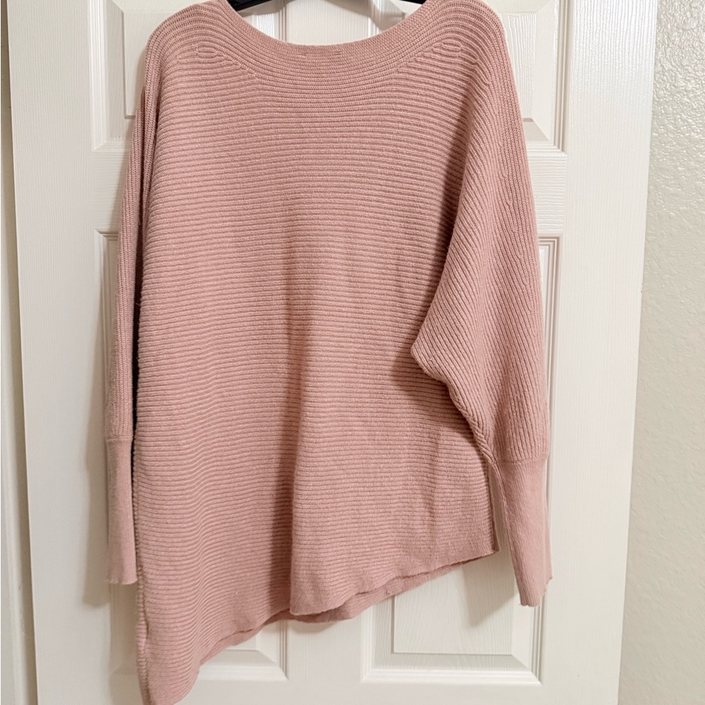 Express Ribbed Knit Sweater in Brown